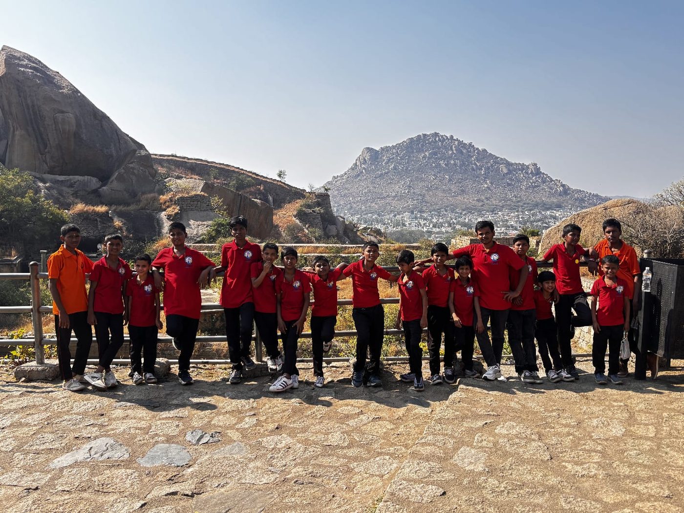 Children on their yearly one-day trip