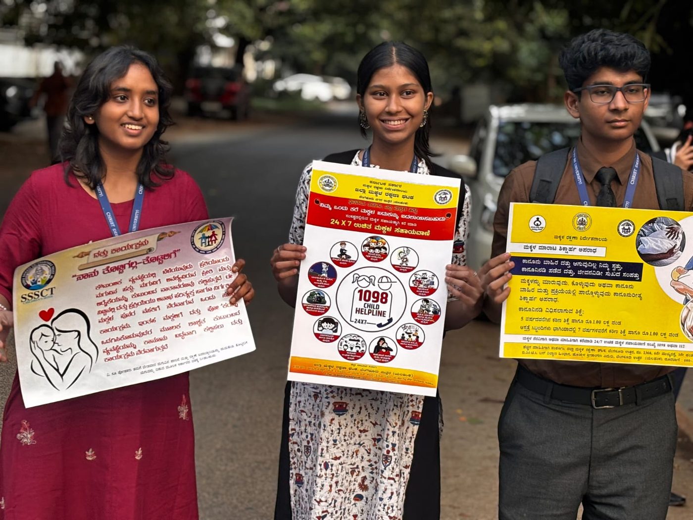 World AIDS Day awareness with volunteers